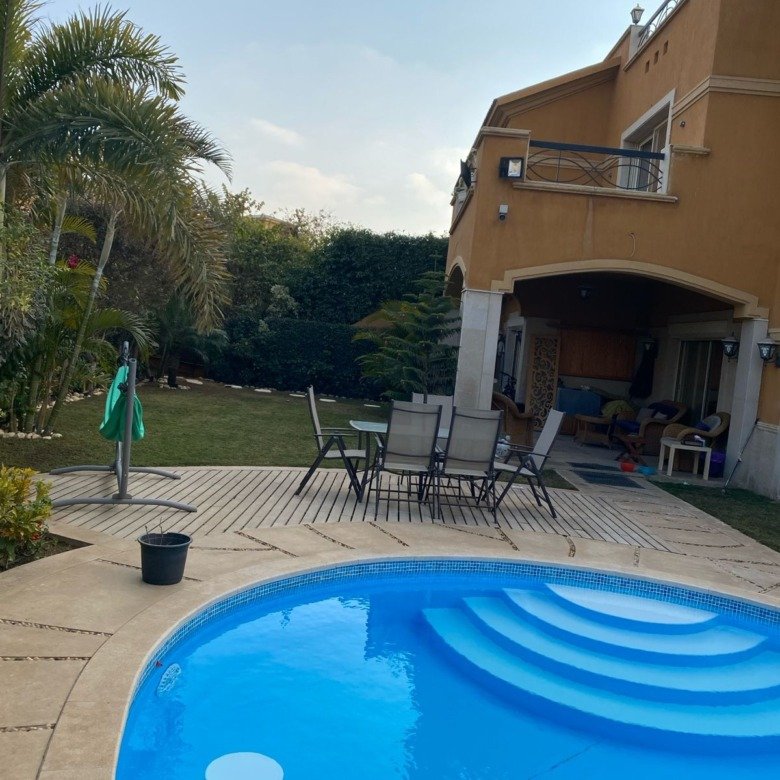 Exterior and private swimming pool, Deyar twin house for sale | الواجهة وحمام السباحة الخاص، توين هاوس للبيع في ديار