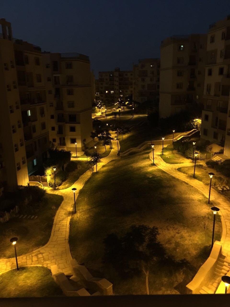 77-madinaty-apartment-rent-189-06 Night landscape view, Madinaty furnished apartment for rent | إطلالة ليلية على اللاندسكيب، شقة مفروشة للإيجار في مدينتي