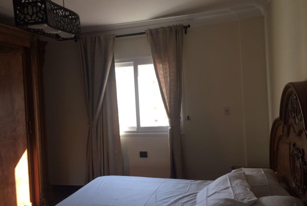 Bedroom window, Madinaty furnished apartment for rent | شباك غرفة النوم، شقة مفروشة للإيجار في مدينتي