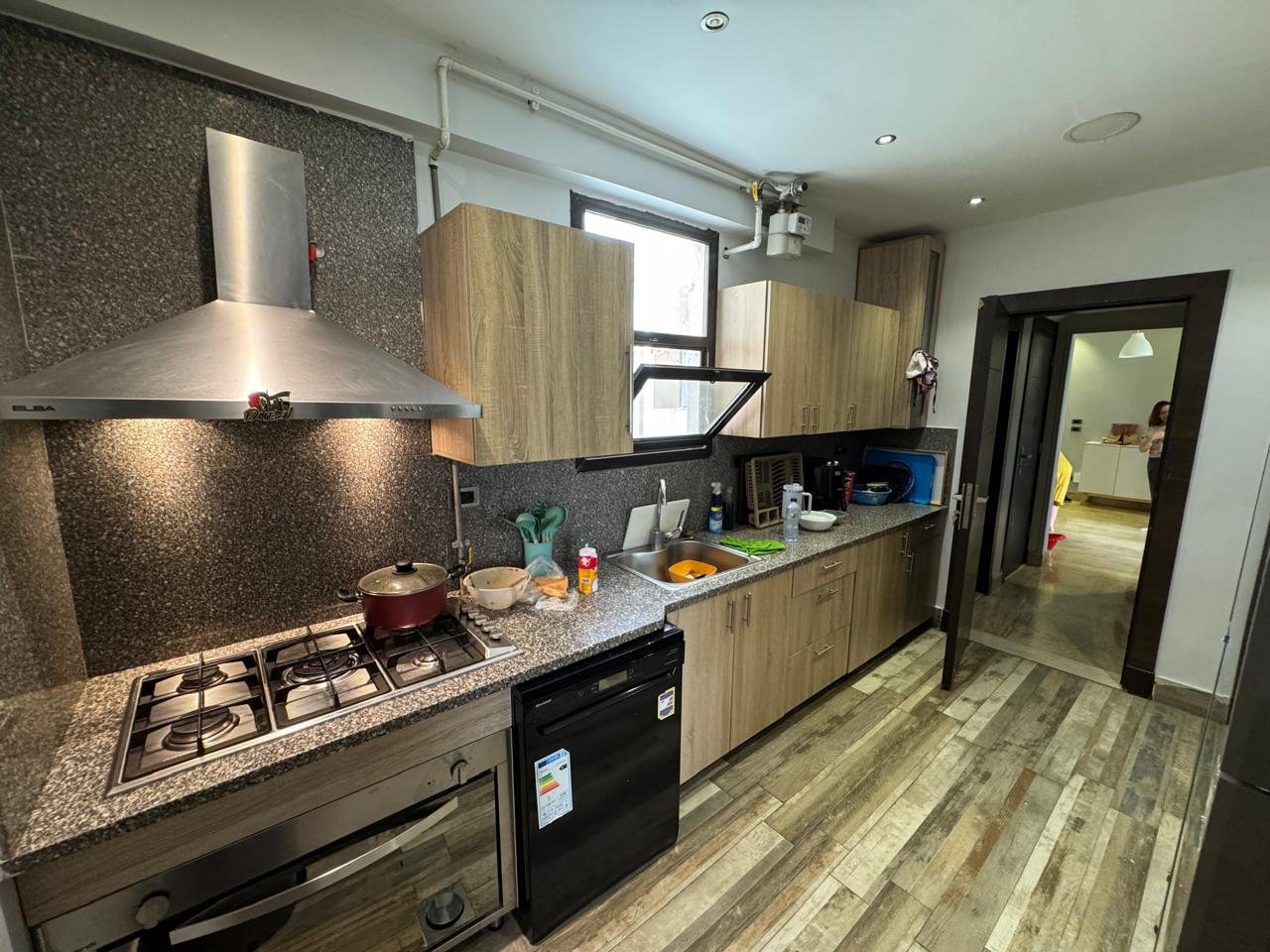 Equipped kitchen in the furnished duplex | المطبخ المجهز في الدوبلكس المفروش
