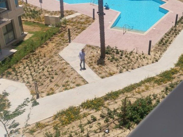 Pool view from the terrace, chalet for rent in Marassi Marina 2, North Coast | إطلالة حمام السباحة من التراس، شاليه للإيجار في مراسي مارينا 2، الساحل الشمالي