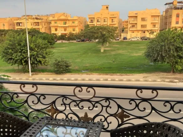 Terrace view over greenery - furnished apartment for rent in El Yasmeen, New Cairo