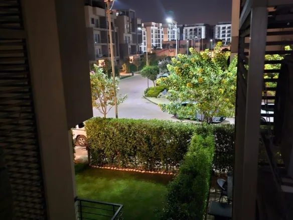 Garden view from terrace - 3 bedroom apartment for sale in 5th Square, New Cairo