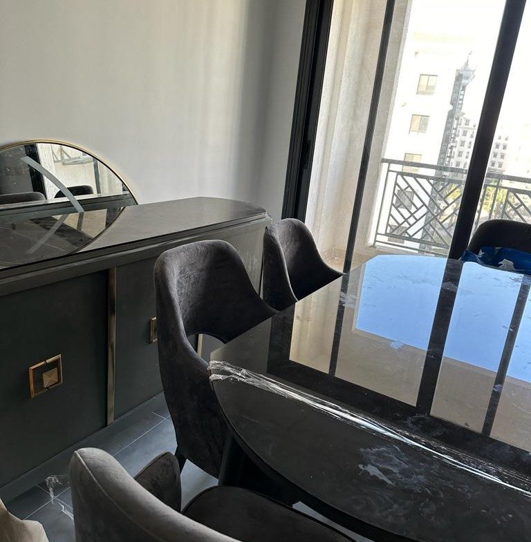 Dining area and terrace, apartment for rent in Celia Compound, New Administrative Capital