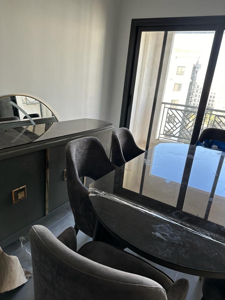 Dining area and terrace, apartment for rent in Celia Compound, New Administrative Capital
