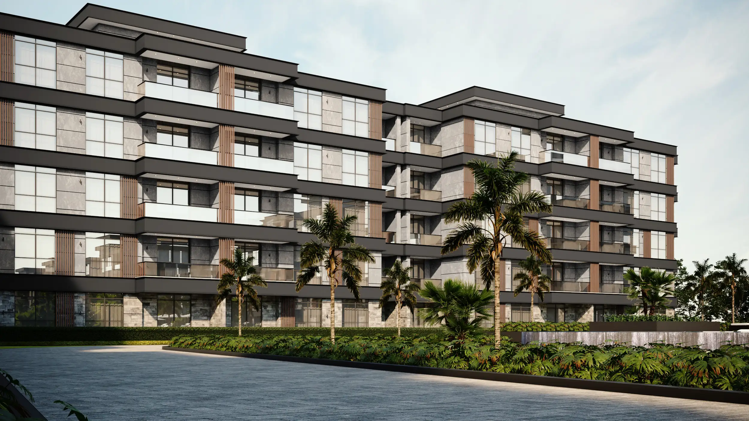 Exterior Render - رندر خارجي - Apartment for Sale in Dejoya New Zayed