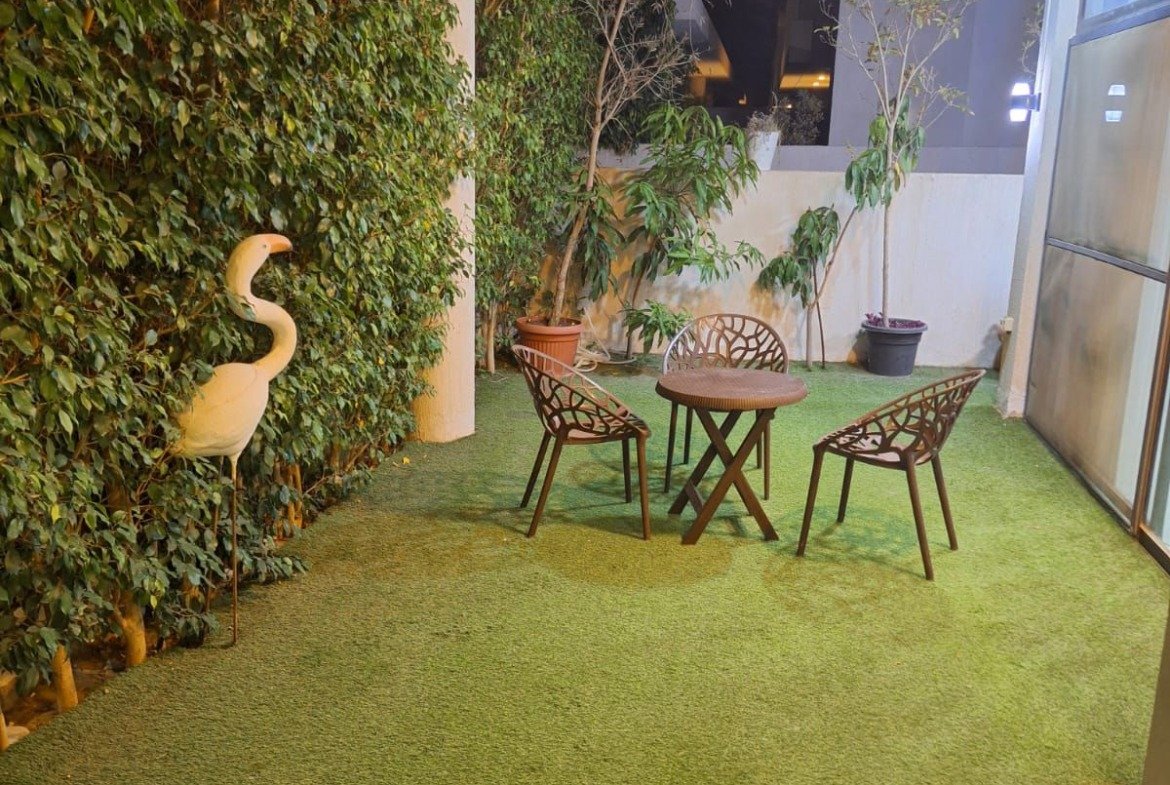 Ground Floor Apartment with Garden for Rent in Lake View Residence New Cairo 144 sqm - شقة أرضي بجاردن للإيجار في ليك فيو ريزيدنس التجمع الخامس 144 متر 110-07