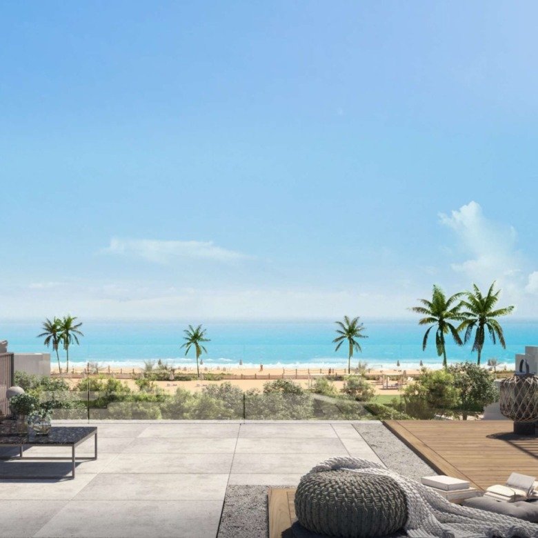 LVLS Mountain View beach lounge render - تصور هندسي لشاطئ لفلز ماونتن فيو