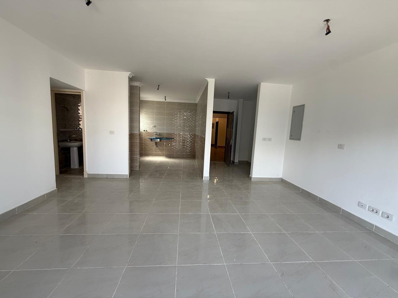 Apartment for sale in Madinaty B15 New Cairo - reception and kitchen view