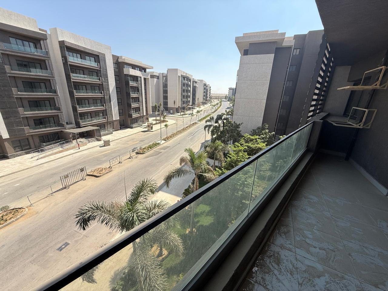 Apartment for sale in Madinaty B15 New Cairo - balcony street view