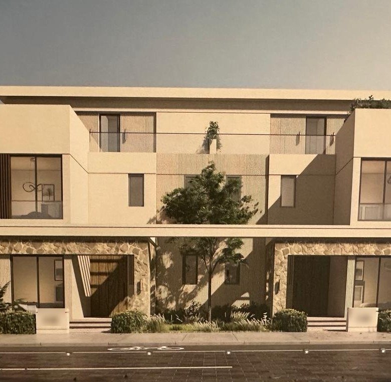 Render of chalet buildings in Mar Bay, Al Marasem, North Coast - رندر مباني الشاليهات في مار باي، المراسم، الساحل الشمالي - off-plan chalet for sale Mar Bay