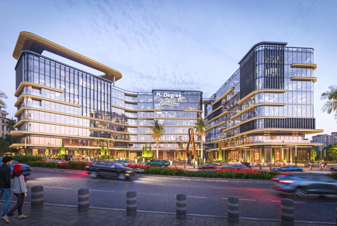 Nth Degree New Administrative Capital project exterior render - commercial units