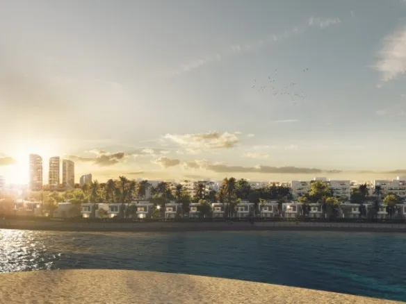 Palm Hills New Alamein seafront, developer image - واجهة بحرية بالم هيلز العلمين الجديدة صورة من المطور - chalet for sale in Palm Hills New Alamein