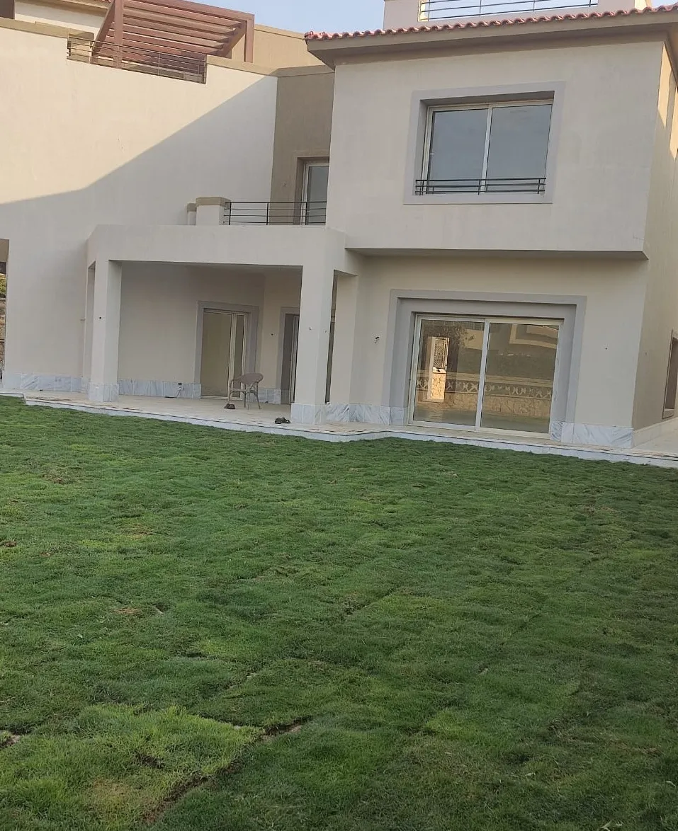 Villa exterior – PK1 Palm Hills الواجهة الخلفية لفيلا بنجيل جديد - فيلا في PK1 بالم هيلز، التجمع الخامس