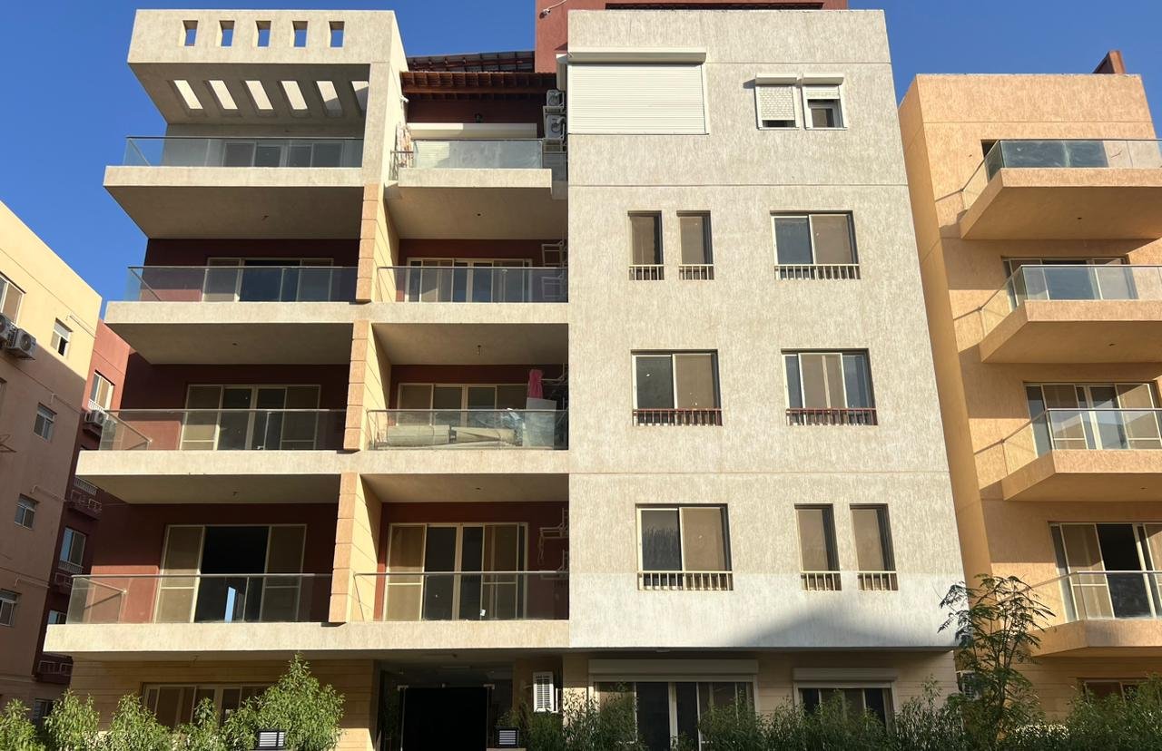 prom522-u15 عمارة ببلكونات بيج وبرتقالي - شقة في بروميناد وادي دجلة، التجمع الخامس