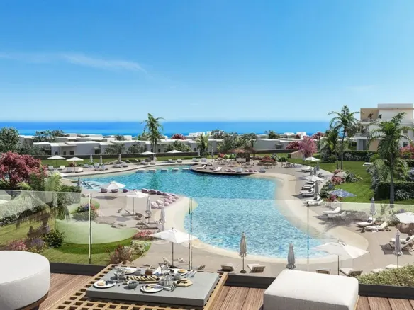 Lagoon View Render - رندر إطلالة اللاجون - Seashore Hyde Park North Coast