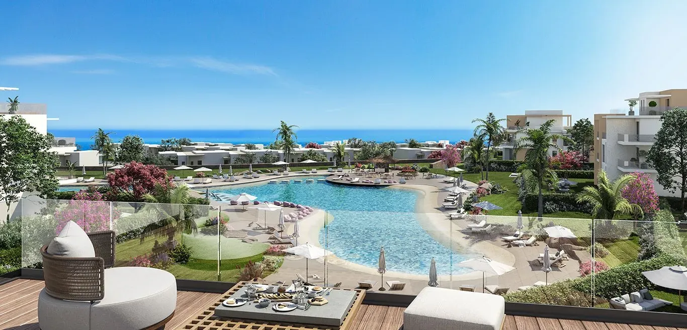 Lagoon View Render - رندر إطلالة اللاجون - Seashore Hyde Park North Coast