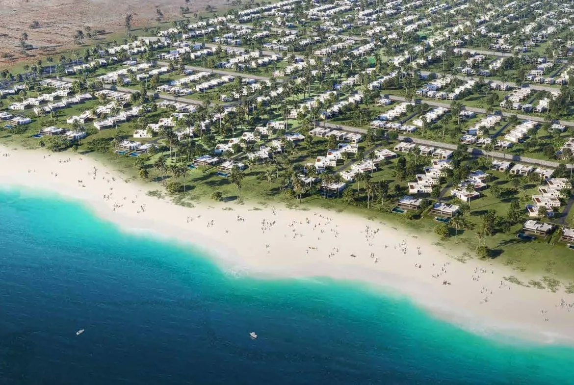 منظر جوي للشاطئ والمنطقة السكنية - تاون هاوس في سيلفر ساندز، الساحل الشمالي