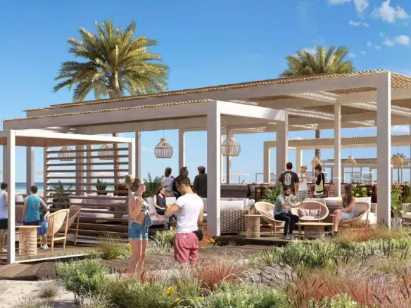 Silversands North Coast beach club render - رندر بيتش كلوب سيلفر ساندز الساحل الشمالي - chalet for sale in Silversands Ora render