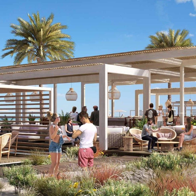 Silversands North Coast beach club render - رندر بيتش كلوب سيلفر ساندز الساحل الشمالي - chalet for sale in Silversands Ora render