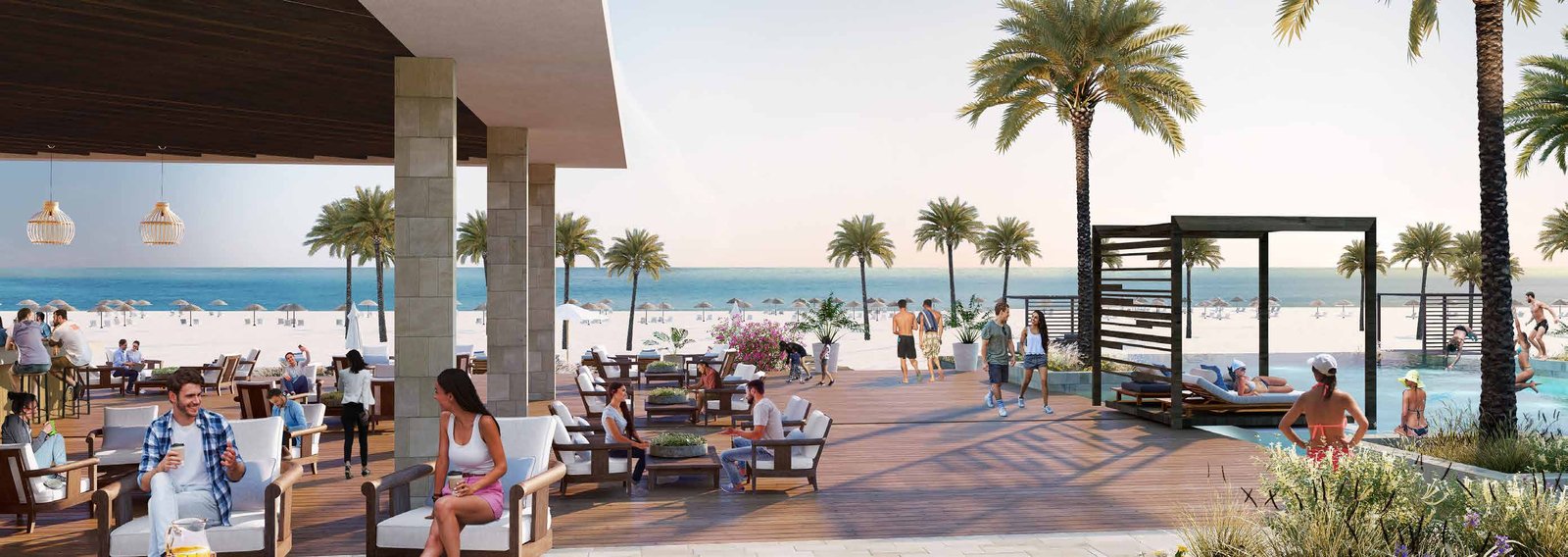 silversands-beach-restaurant-render تراس مطعم على البحر بنخيل وكبائن - تاون هاوس في سيلفر ساندز، الساحل الشمالي