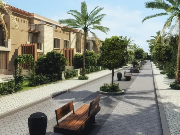 Taj City compound street, Cairo | شارع كمبوند تاج سيتي، القاهرة