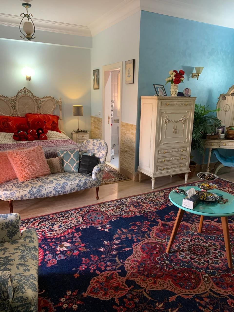Master bedroom with classic furniture, twin house for sale in Emerald Park