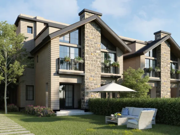 The Wonder MarQ townhouse garden render - تصور هندسي لتاون هاوس ذا وندر مارك